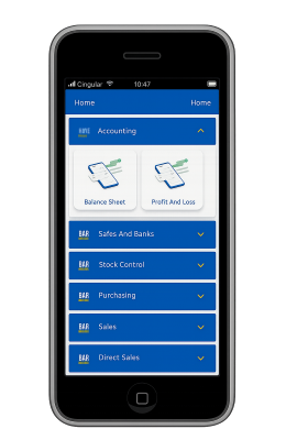 BAR ERP integrated ERP system mobile application
